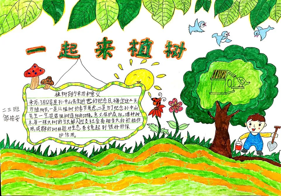 创绿色环保 享美好家园丨天府新区新兴小学植树节环保教育活动