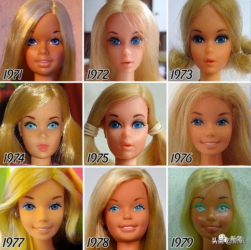 陪伴大家長大的芭比娃娃，也根據流行審美悄悄的換臉呢
