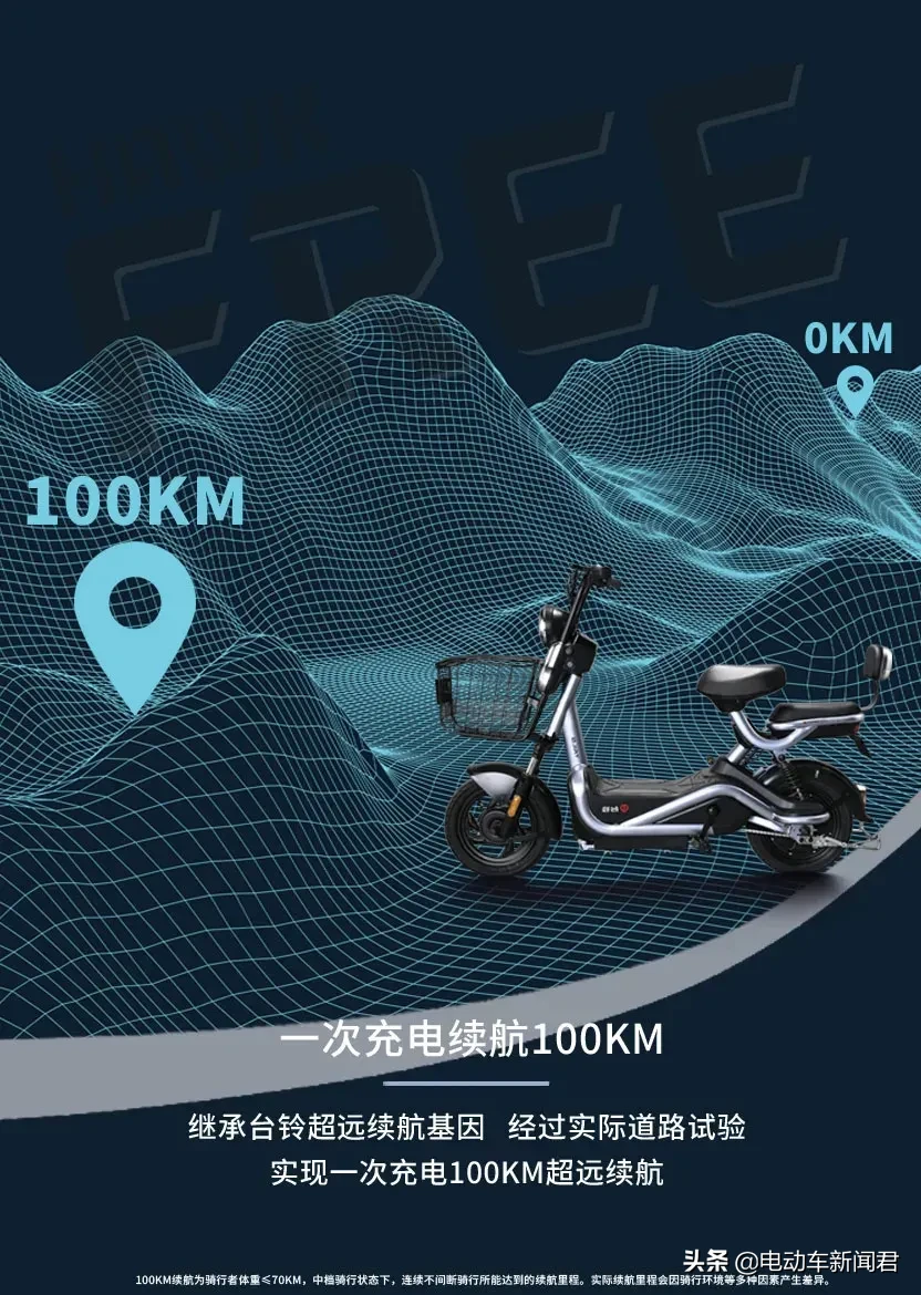 一次充电续航超100KM的自由鹰-D很圈粉