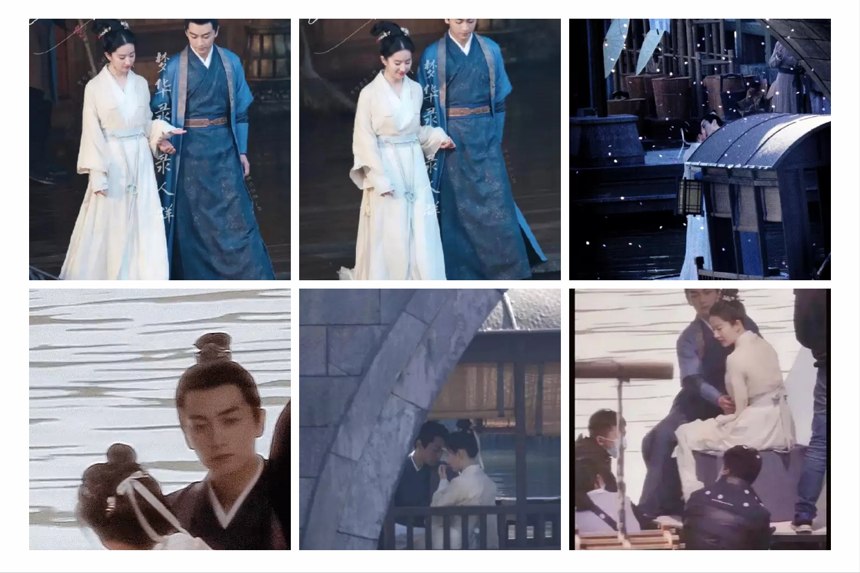 " dream China is recorded " the road appears newest exposure, photograph of old dawn ancient costume kisses Liu Yifei to have lake side