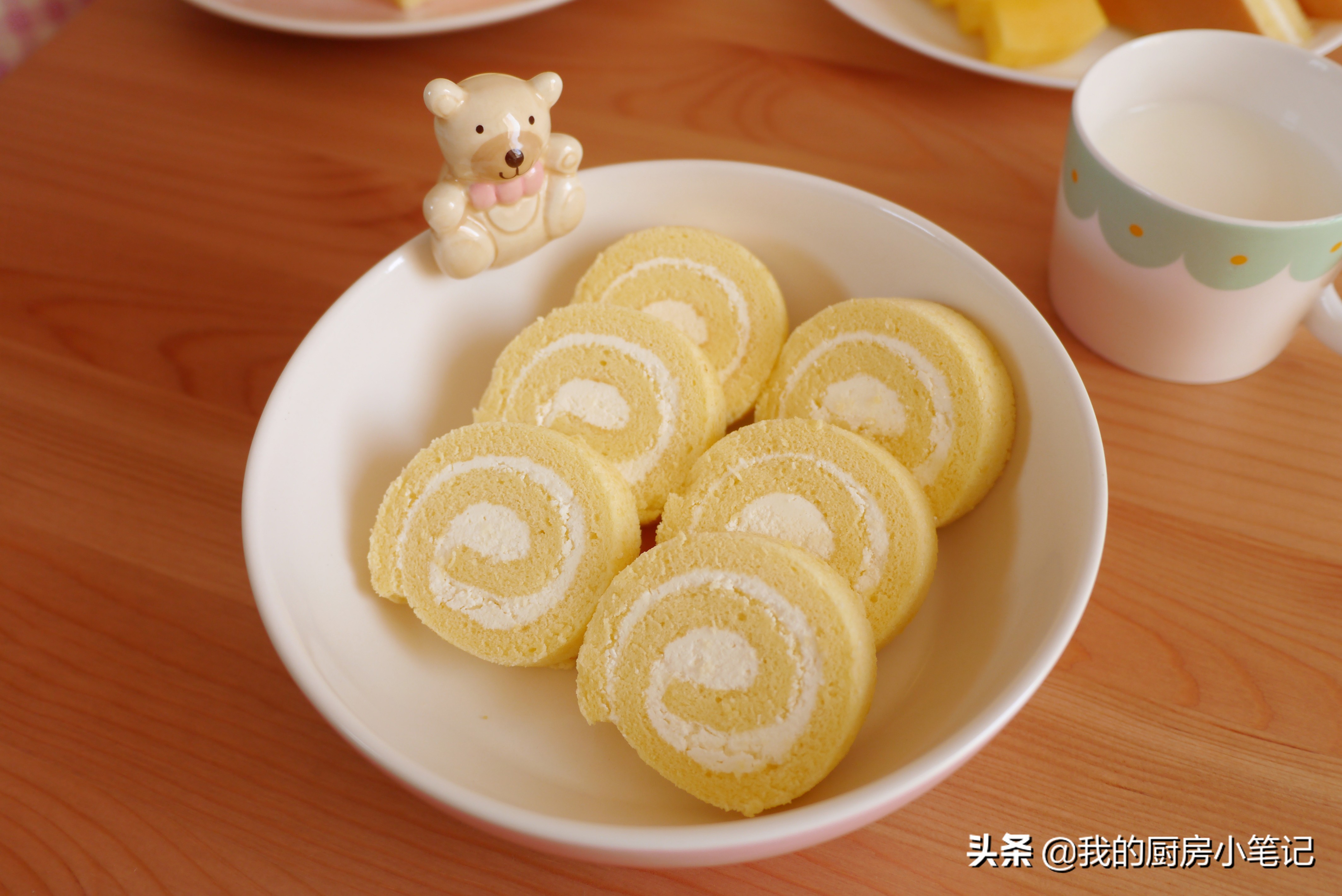 香香軟軟的蛋糕卷，卷出幸福好味道，給小朋友一個甜蜜的回憶