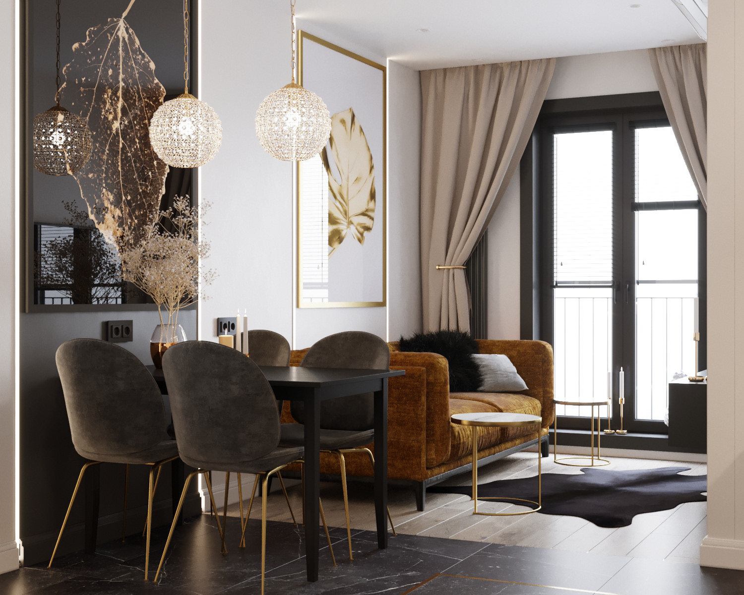 轻奢丨这才是向往的LOFT，看设计师如何装扮43m²轻奢公寓