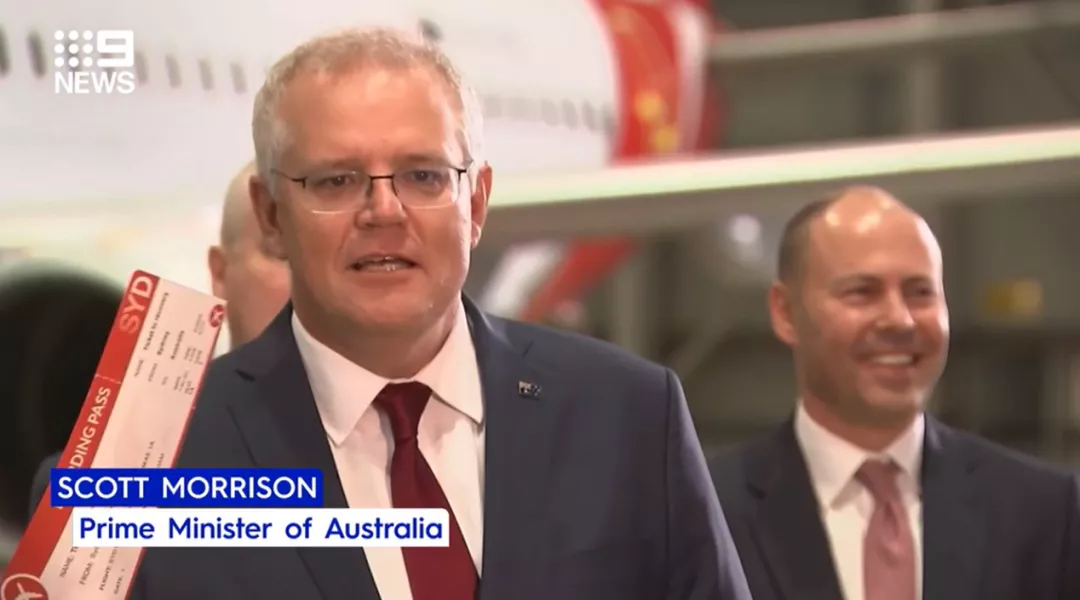 澳总理莫里森证实：10月有可能重新开放边境，但不确定是否隔离