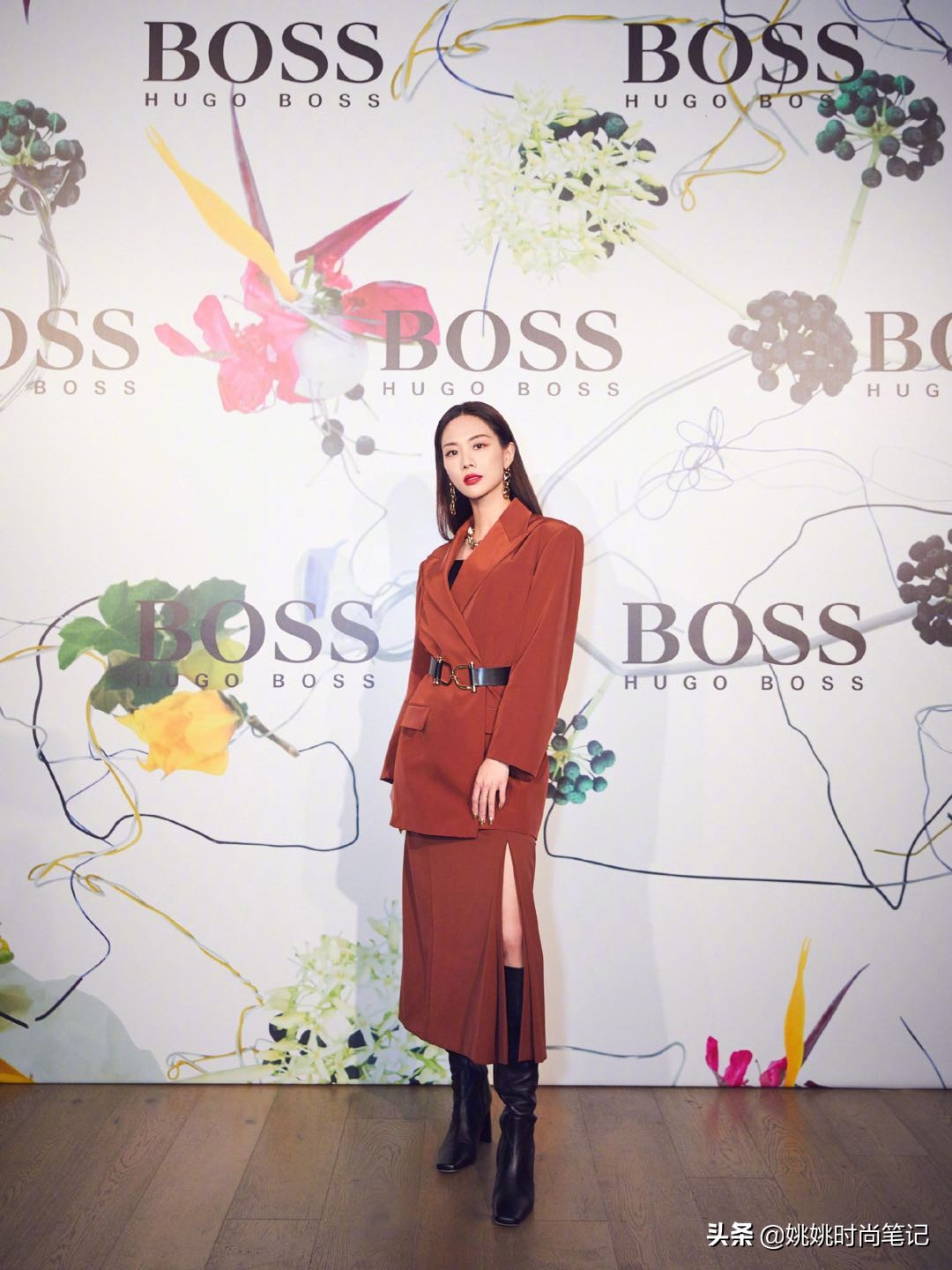 李易峰王霏霏受邀BOSS2021春夏时装发布会，尽显生机魅力