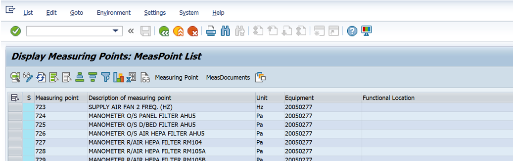 SAP PM入門系列24 - IK07 計量點報表