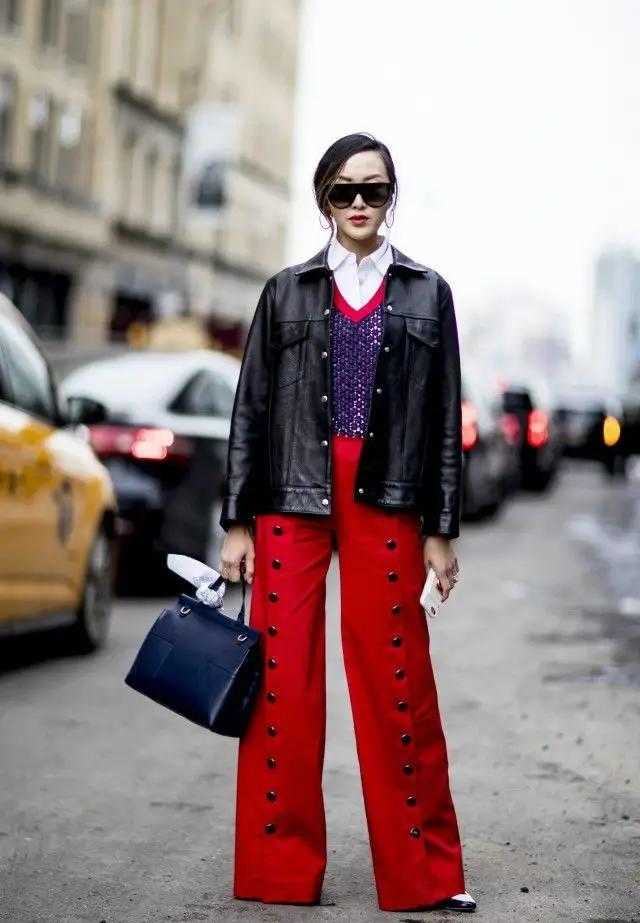 何洁早该这么穿了，一身黑色Look配脏辫“A爆”，气场全开