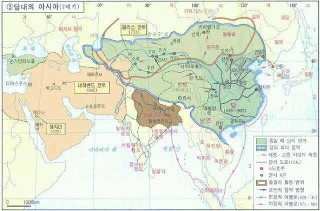 国内国外，不同版本的唐朝疆域图