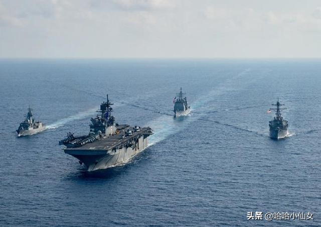 中马在南沙对峙之时，美澳突然插一脚，多艘军