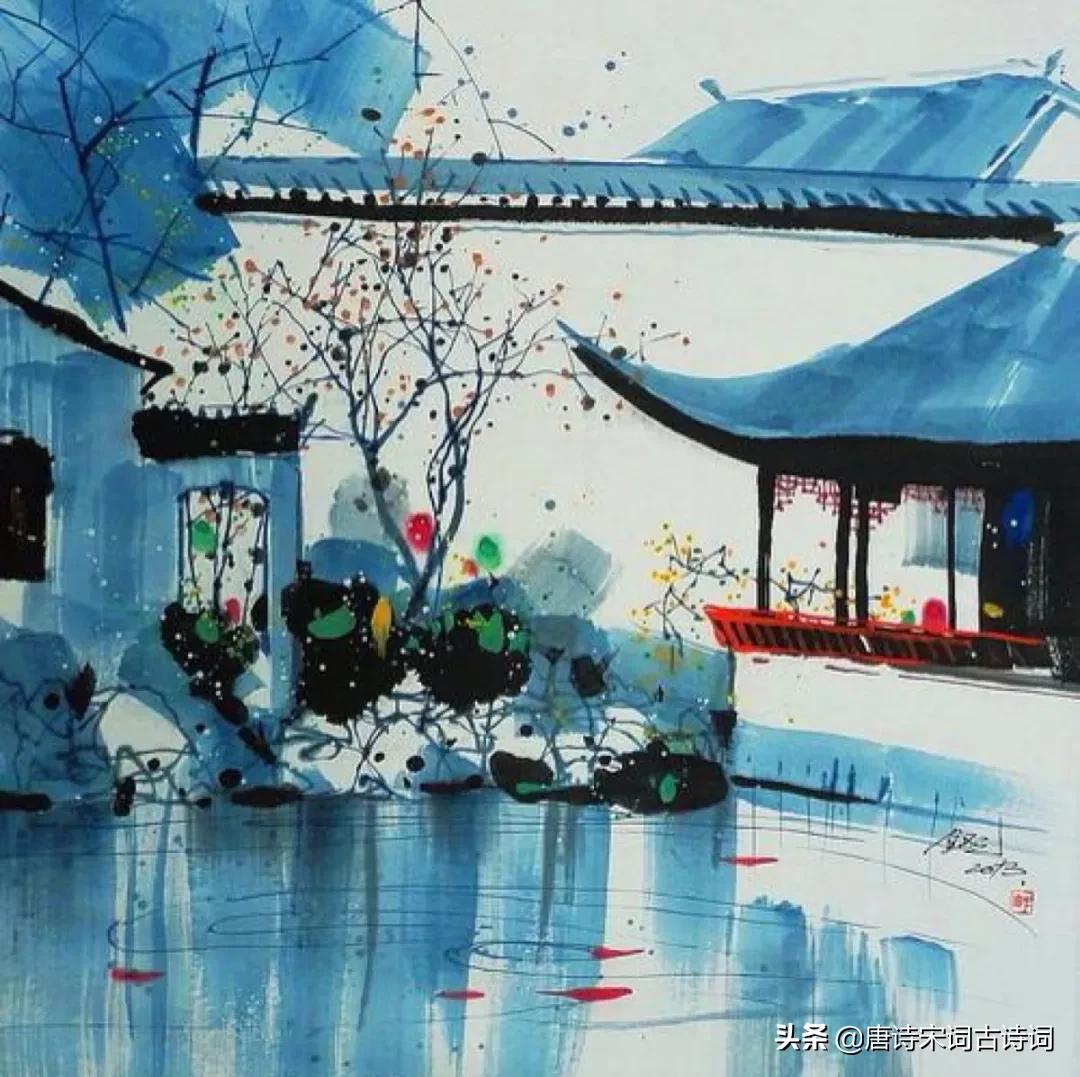 美到让人心疼的诗句：寂寞空庭春欲晚，梨花满地不开门图片