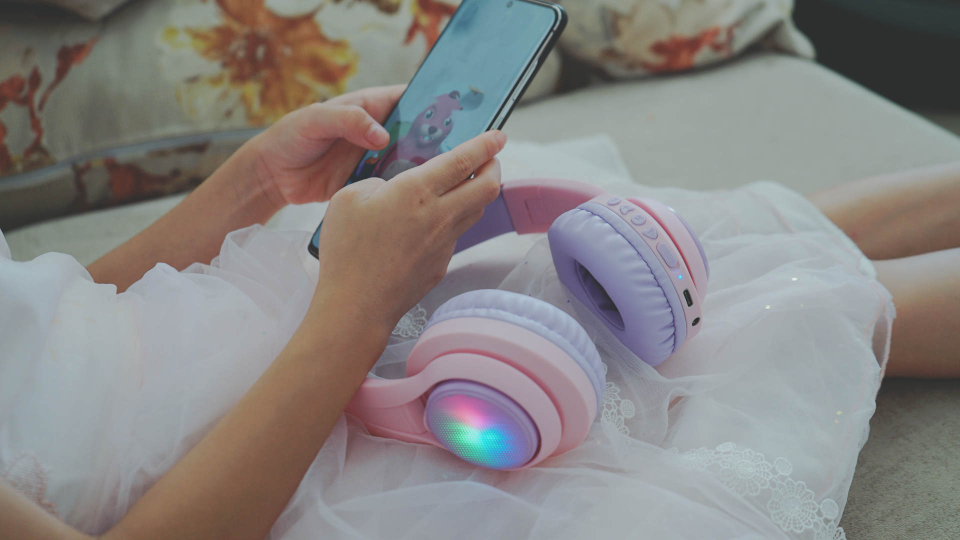 有小孩子也能互不打扰！趣倍BTH16儿童耳机网课必备神器