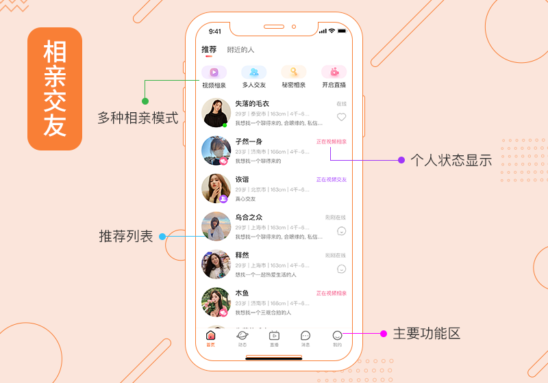 仿伊对，相亲交友系统源码，恋爱新时尚