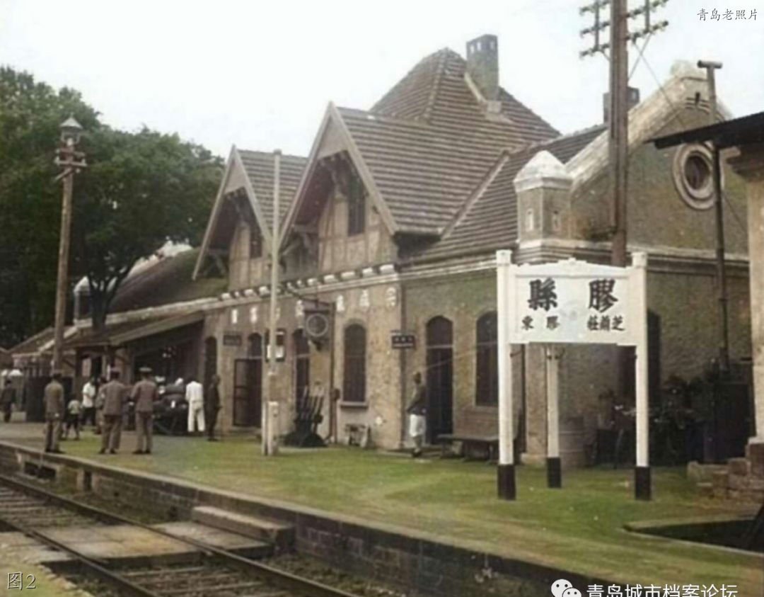 青岛胶州老照片：火车站，百货大楼，邮电大楼，老影剧院，一中